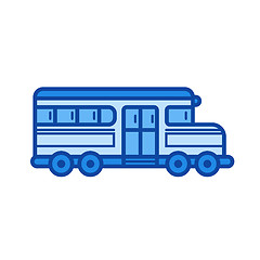 Image showing School van line icon.