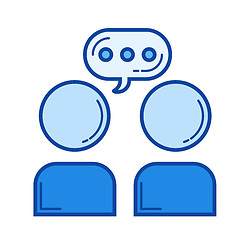 Image showing Communication line icon.