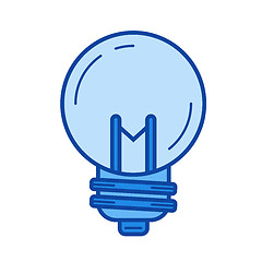 Image showing Idea bulb line icon.