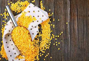 Image showing yellow lentil