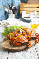 Image showing boiled crab