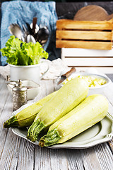 Image showing green zucchini