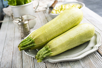 Image showing green zucchini