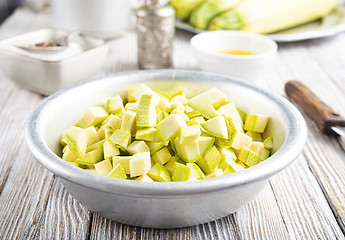 Image showing green zucchini