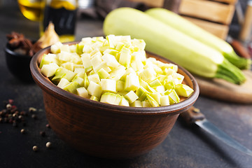 Image showing green zucchini