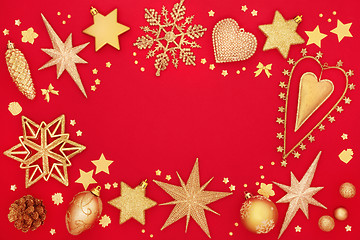 Image showing Christmas Festive Background Border