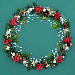 Image showing Christmas Wreath Decoration