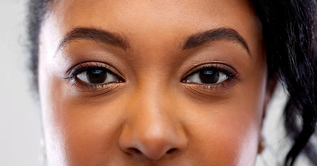 Image showing close up of african american woman face