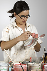 Image showing Potter painting