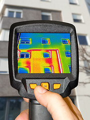 Image showing Recording Heat Loss at the Residential building