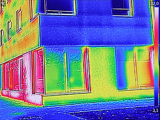 Image showing Thermal image Heat Loss at the Residential building