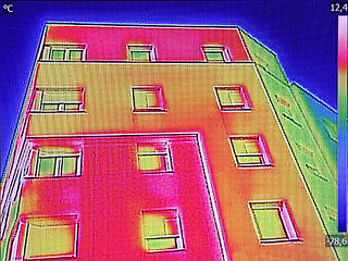 Image showing Thermal image Heat Loss at the Residential building