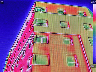 Image showing Thermal image Heat Loss at the Residential building