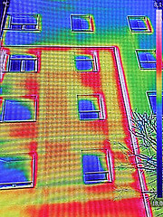 Image showing Thermal image Heat Loss at the Residential building