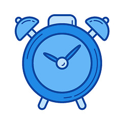 Image showing Alarm clock line icon.