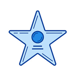 Image showing Movie star line icon.