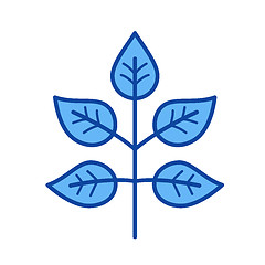 Image showing Plant growing line icon.