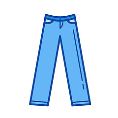 Image showing Trousers line icon.