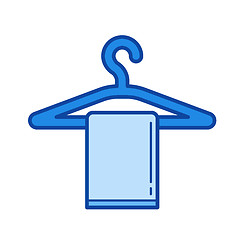 Image showing Towel hanger line icon.