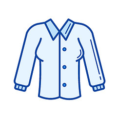 Image showing Blouse line icon.