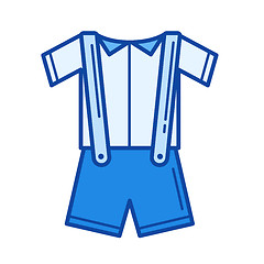 Image showing Baby clothes line icon.