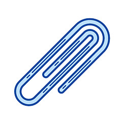 Image showing Paper clip line icon.