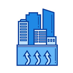 Image showing Power plant line icon.