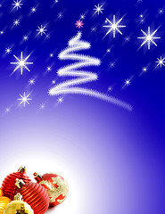 Image showing Christmas Background with Ornaments