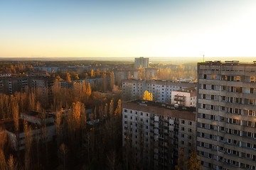 Image showing Abandoned Cityscape in Pripyat, Chernobyl Exclusion Zone 2019