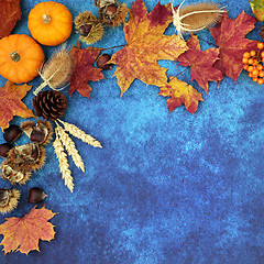 Image showing Autumn Background Border 