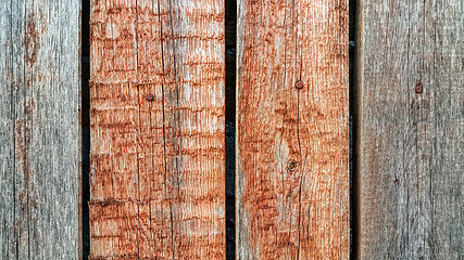 Image showing Vintage texture of old wooden fence