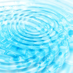 Image showing Abstract blue water ripples