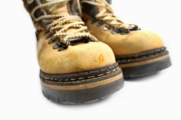 Image showing Closeup of yellow shoes