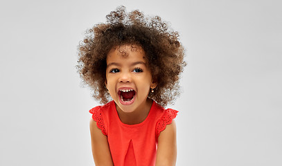 Image showing happy laughing little african american girl