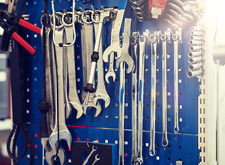 Image showing tools set at car workshop