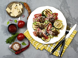 Image showing Farfalle and Zucchini Pasta