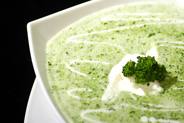 Image showing cream of broccoli soup