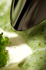 Image showing cream of broccoli soup