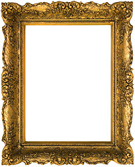 Image showing Old Golden Frame Cutout