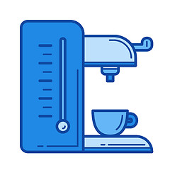 Image showing Coffee maker line icon.