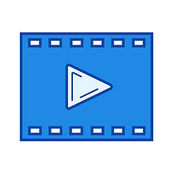 Image showing Cinema line icon.