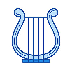 Image showing Harp line icon.