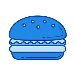 Image showing Burger line icon.