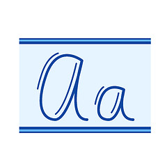 Image showing Handwriting line icon.