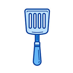 Image showing Spatula line icon.