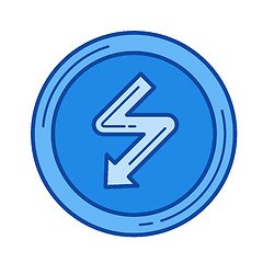 Image showing High voltage line icon.