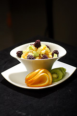 Image showing colorful fruit salad dessert