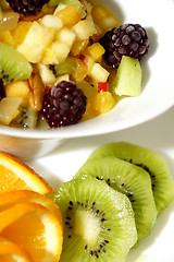 Image showing colorful fruit salad dessert