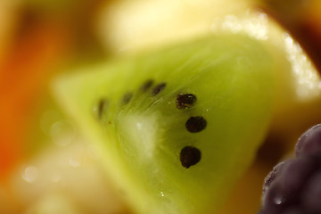 Image showing close up of kiwi fruit salad