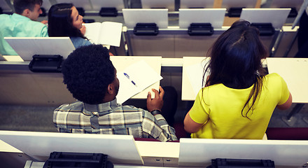 Image showing international students at university lecture hall